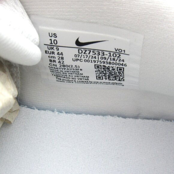 Nike Giannis Immortality 3 White Basketball Shoes Men's Size 10 NEW - Picture 11 of 15